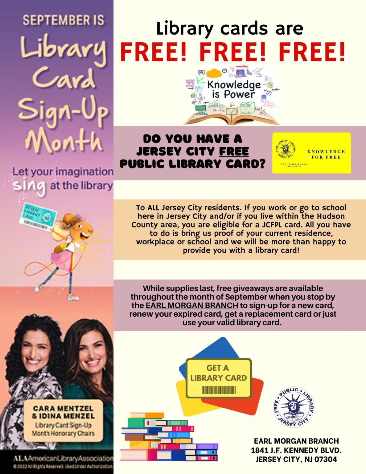 Library Card Signup Month JCFPL
